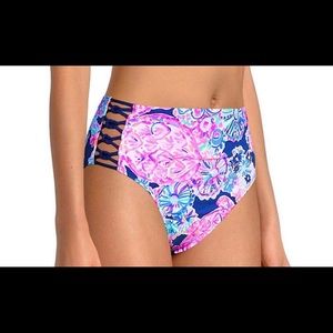 Lilly Pulitzer Rumy High Waisted Bikini Bottom size 10